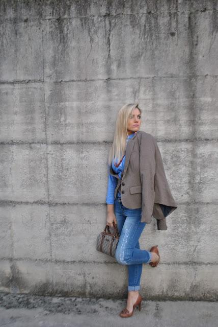 outfit giacca in principe di galles come abbinare la stampa principe di galles cosa è il principe di galles principe di galles storia mariafelicia magno fashion blogger colorblock by felym outfit novembre 2015 outfit autunnali outfit invernali how to wear prince of wales print blazer how to combine wales of wales print  how to wear blazer fashion bloggers italy fall outfit 