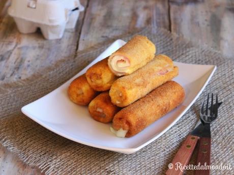 Rotolini di pancarrè fritti