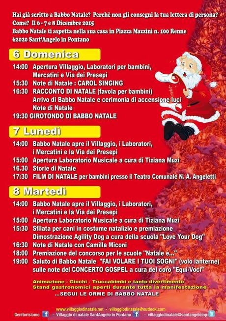 A S. Angelo in Pontano (Mc) arriva il Villaggio di Natale