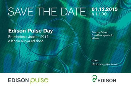 Edison Pulse: premiazione dei vincitori 2015 e lancio della nuova edizione del premio dedicato alle startup