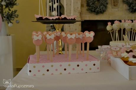 Allestimento Compleanno Minnie Rosa e Oro