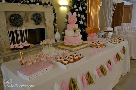 Allestimento Compleanno Minnie Rosa e Oro