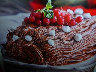 menu delle feste - tronchetto di natale