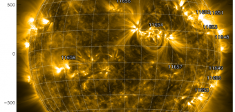 Un’immagine del Sole catturata dall’SDO poche ore dopo una massiccia espulsione di massa coronale osservata sul limbo nord est. Credits: Nasa/SDO/AIA 