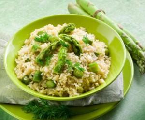 riso pilaf con asparagi