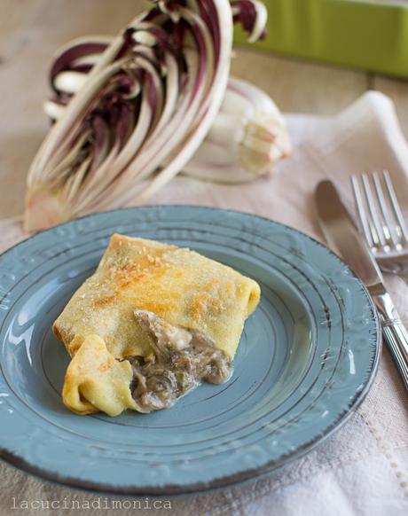 CRESPELLE AL RADICCHIO ROSSO DI TREVISO TARDIVO IGP E MONTASIO