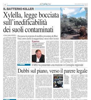 Xylella 2 dicembre 2015