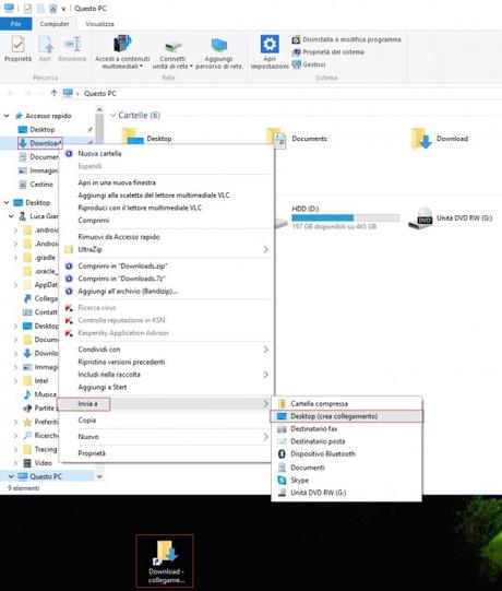 [Guida] Come aggiungere l’icona di qualsiasi cartella nella barra delle applicazioni (Start) in [Windows 10]