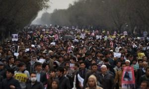 Manifestazione anti ISIS Afghanistan