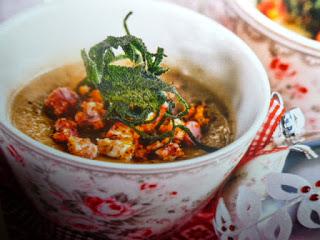 cucina delle feste - crema di patate e funghi