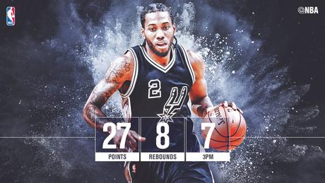 Kawhi Leonard - © 2015 twitter/nbastats