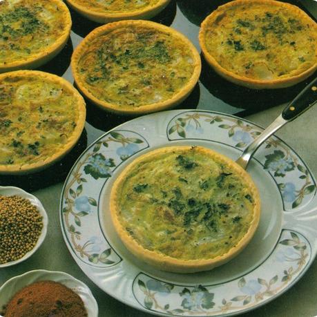 Quiches di cipolla e ricotta.