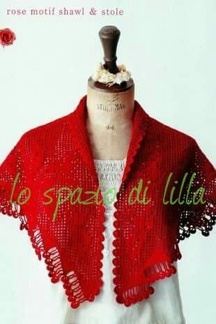 Scialle crochet e scialle a filet con schemi / Crochet shawl and crochet filet shawl with charts and pattern