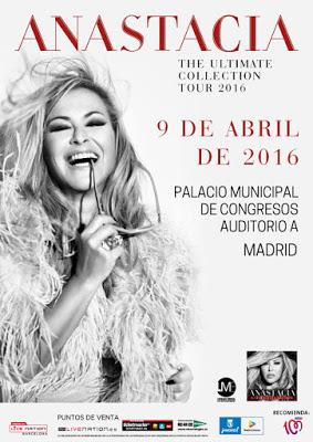Anastacia in tour a Madrid e Barcelona