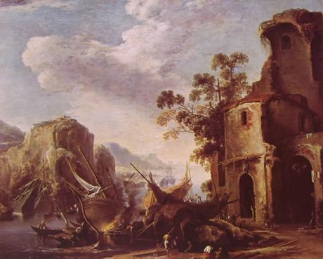Salvator Rosa - Veduta di un golfo