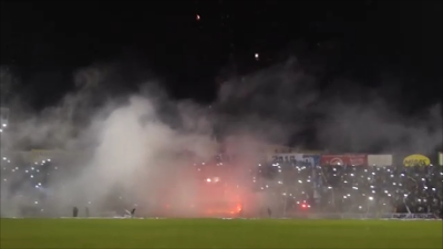 (VIDEO)La Terrorizer, Tampico Madero FC's fans group, great show in Mexico! 2.12.2015