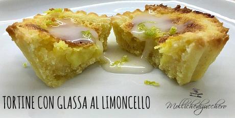 tortine con glassa al limoncello