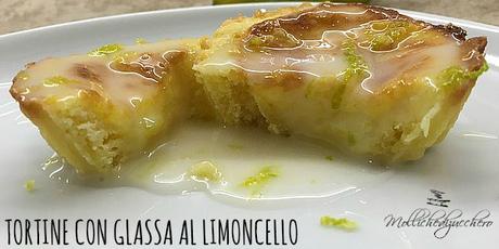 tortine con glassa al limoncello