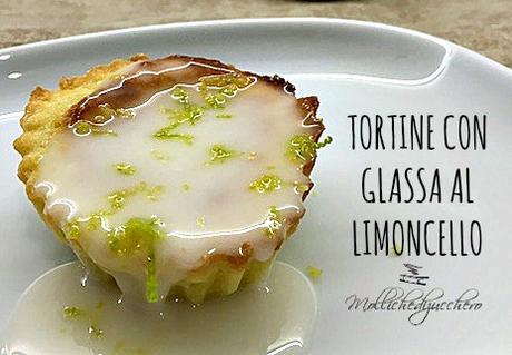 tortine con glassa al limoncello