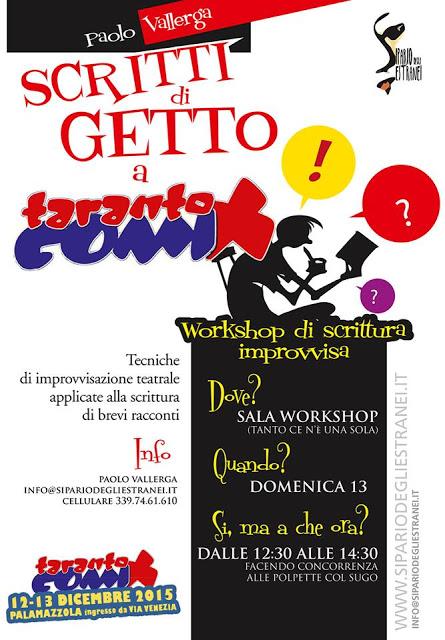 Scritti di getto a Taranto Comix