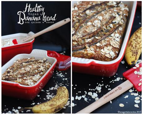 Banana bread con quinoa e cocco | Coconut and quinoa banana bread