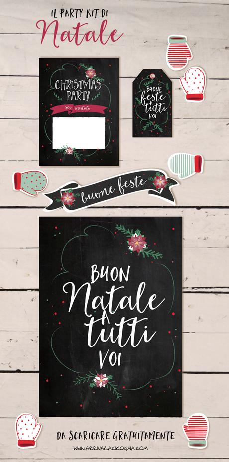 kit di printable a lavagna da scaricare