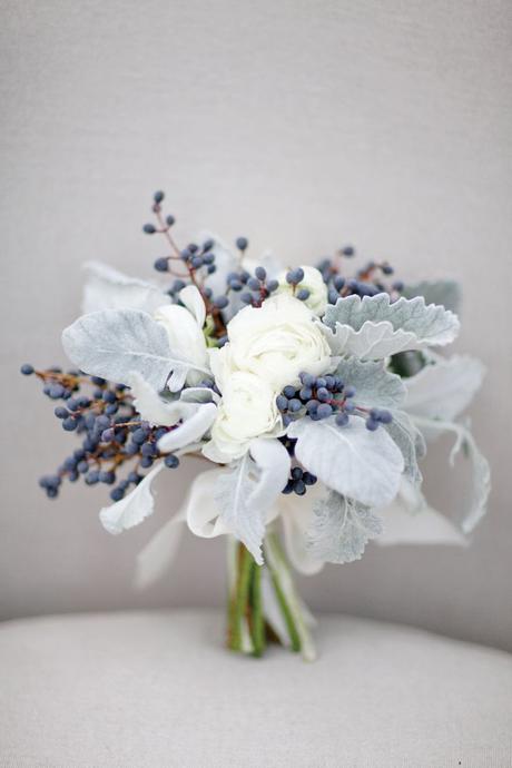 Unconventional winter wedding bouquet