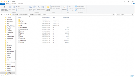 Ecco la posizione dei file del Registro di Sistema in [Windows 7/8/8.1/10]