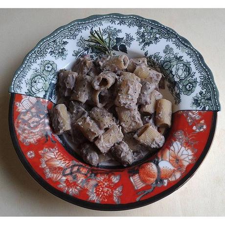 Pasta cremosa con il radicchio tardivo