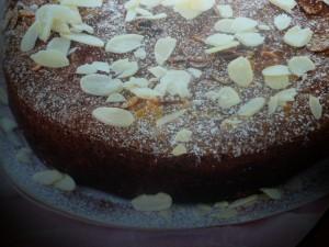 torta gianduia e mandorle