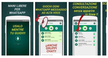 WhatsDrive vivavoce leggere i messaggi whatsapp