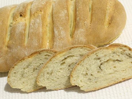 Pan ciabatta con germe di grano, lievito madre e semi di girasole