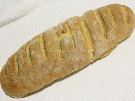 Pan ciabatta con germe di grano, lievito madre e semi di girasole