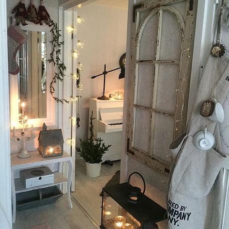 In Svezia a casa di Jadde ,aria di Natale nel vero spirito Shabby Chic