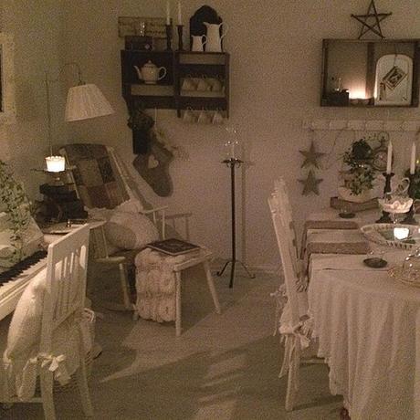 In Svezia a casa di Jadde ,aria di Natale nel vero spirito Shabby Chic