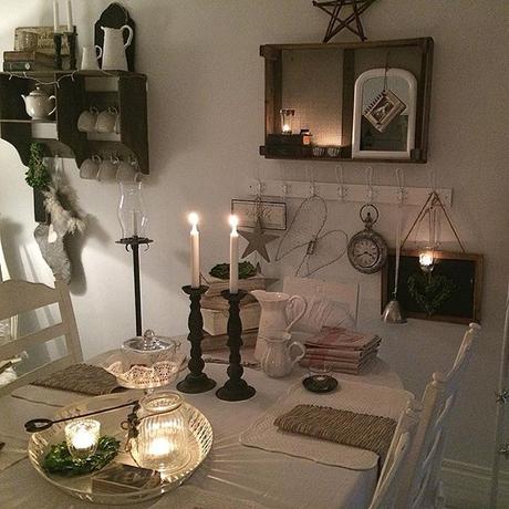 In Svezia a casa di Jadde ,aria di Natale nel vero spirito Shabby Chic