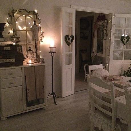 In Svezia a casa di Jadde ,aria di Natale nel vero spirito Shabby Chic