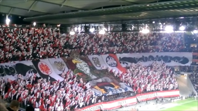 (VIDEO)Nice Eintracht Frankfurt choreography vs SV Darmstadt 98 6.12.2015