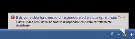 Windows 10 Il driver video ha smesso di rispondere