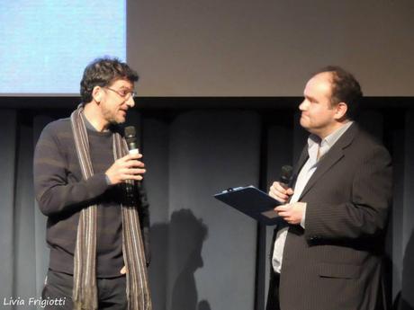 Fabio Stassi e Marco Guerra alla festa della libreria nel 2013