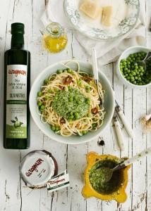 Le ricette Tognazza: Fettuccine al pesto di piselli e pomodori secchi fettuccine al pesto di piselli e pomodori secchi (2)