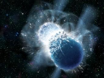 Neutron stars colliding