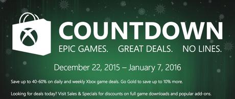 I saldi Countdown Sale di Xbox Live partiranno il 22 dicembre