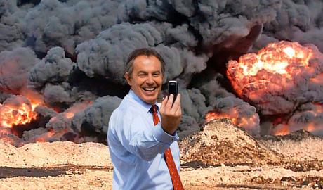  “Photo Op” – a satirical anti-war photomontage artwork created by KennardPhillipps 