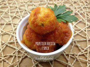 polpette di ricotta e speck