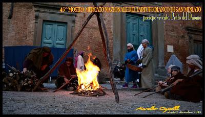 il presepe vivente alla Mostra del Tartufo di San Miniato