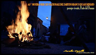 il presepe vivente alla Mostra del Tartufo di San Miniato