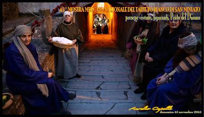 il presepe vivente alla Mostra del Tartufo di San Miniato