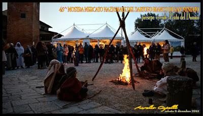 il presepe vivente alla Mostra del Tartufo di San Miniato