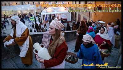 il presepe vivente alla Mostra del Tartufo di San Miniato